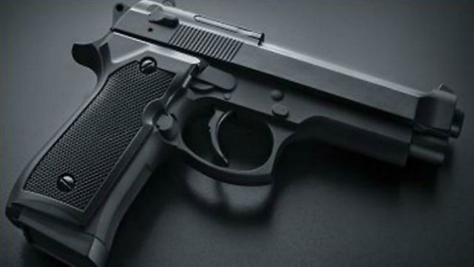 Photo of a handgun. 