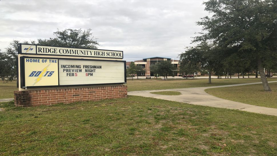 Polk County investigators arrested and charged Marcus Franklin, the Ridge Community High School Director of Guidance Counseling, on Tuesday for battery on a law enforcement officer and resisting arrest with violence. (Stephanie Claytor/Spectrum Bay News 9)