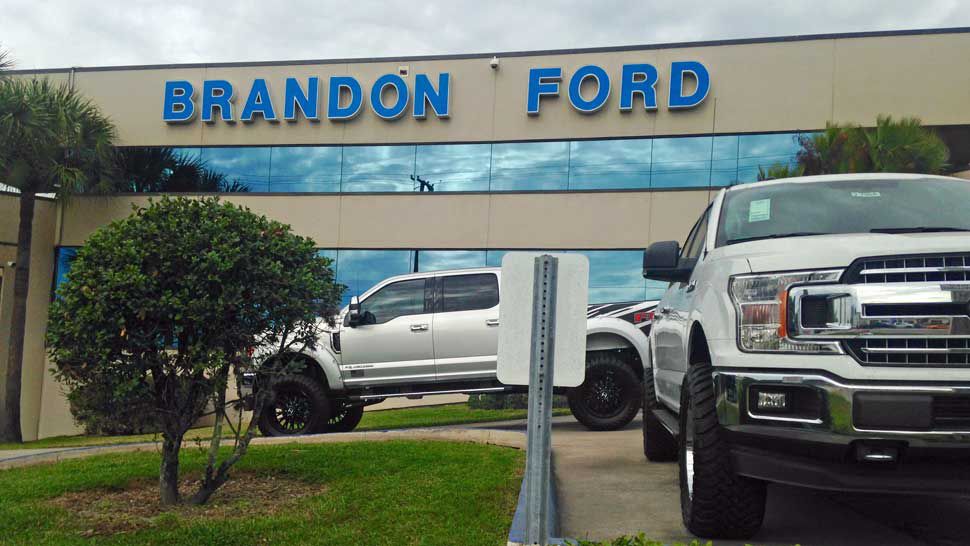 Brandon Ford in Tampa came up just short of beating a Los Angeles-based Ford dealership for number one volume sales dear of 2018. The competition came down to the final minutes of the fiscal year. (Josh Rojas/Spectrum Bay News 9)
