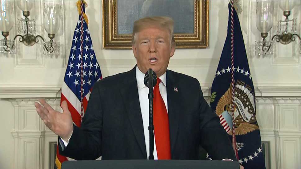 President Donald J. Trump speaks from the Oval Office on Saturday. The president issued a new proposal on border security measures aimed at breaking the political stalemate that has lengthened a partial government shutdown in place since December 22, 2018. (Spectrum News file)