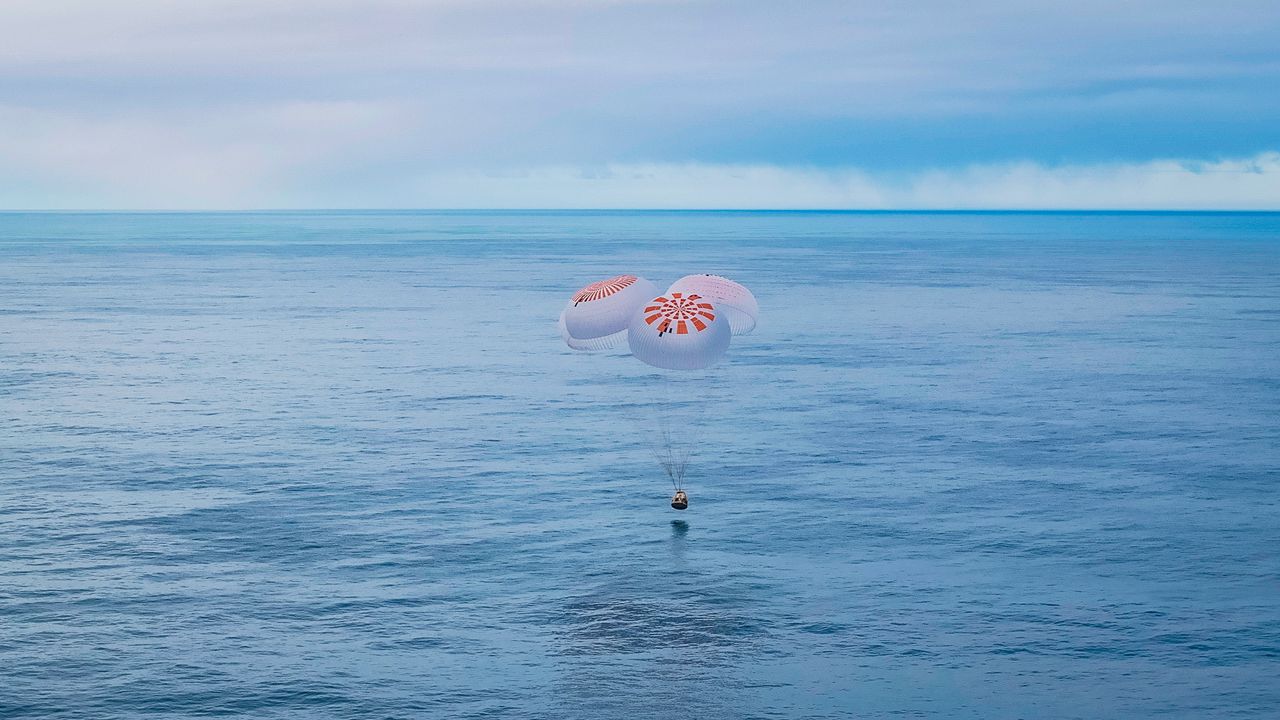 After spend more than two weeks onboard the International Space Station, SpaceX's Dragon spacecraft Freedom brought home Axiom Space’s Ax-3 crewmembers Cmdr. Michael López-Alegría, pilot Walter Villadei, and mission specialists Alper Gezeravcı and Marcus Wandt in a splashdown off the coast of Florida on Friday, Feb. 09, 2024. (SpaceX)
