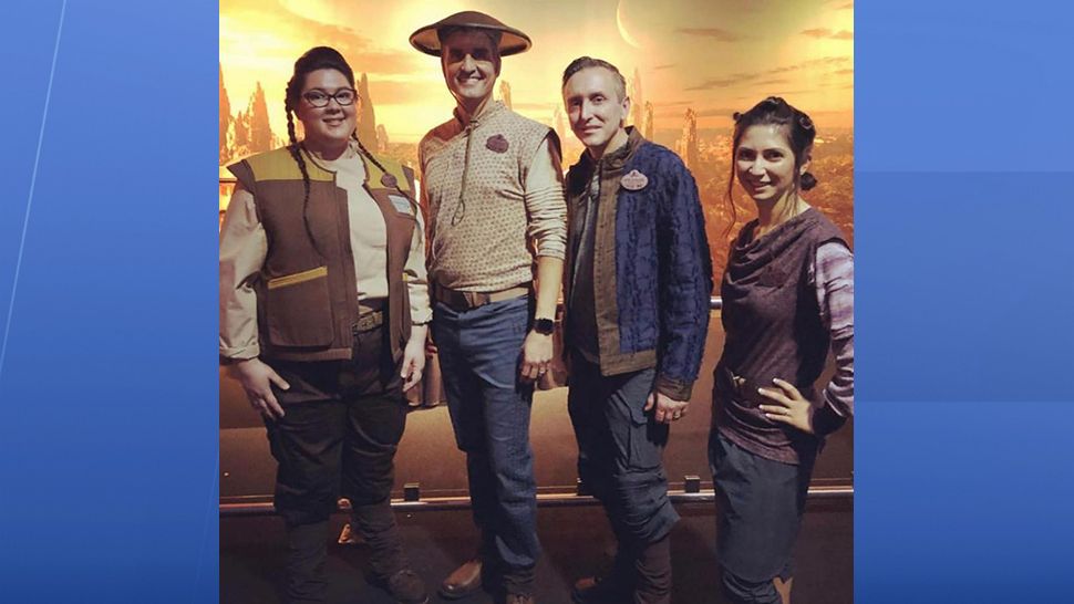 Here are the costumes for the 2 main attractions — Millennium Falcon: Smugglers Run and Star Wars: Rise of the Resistance.  (Josh D'Amaro on Instagram)