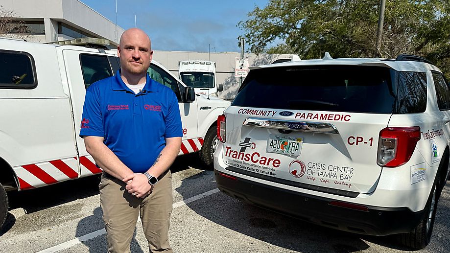 Paramedic Cameron Pelzel is part of the new Community Paramedicine Program. (Spectrum Bay News 9/Erin Murray)