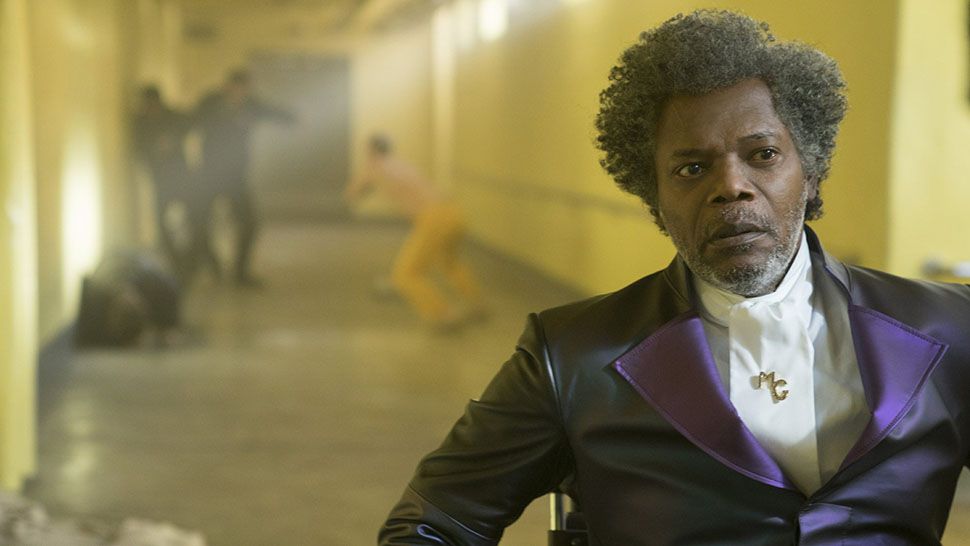 Samuel L. Jackson in a scene from M. Night Shyamalan's "Glass." (Courtesy of Universal Pictures)