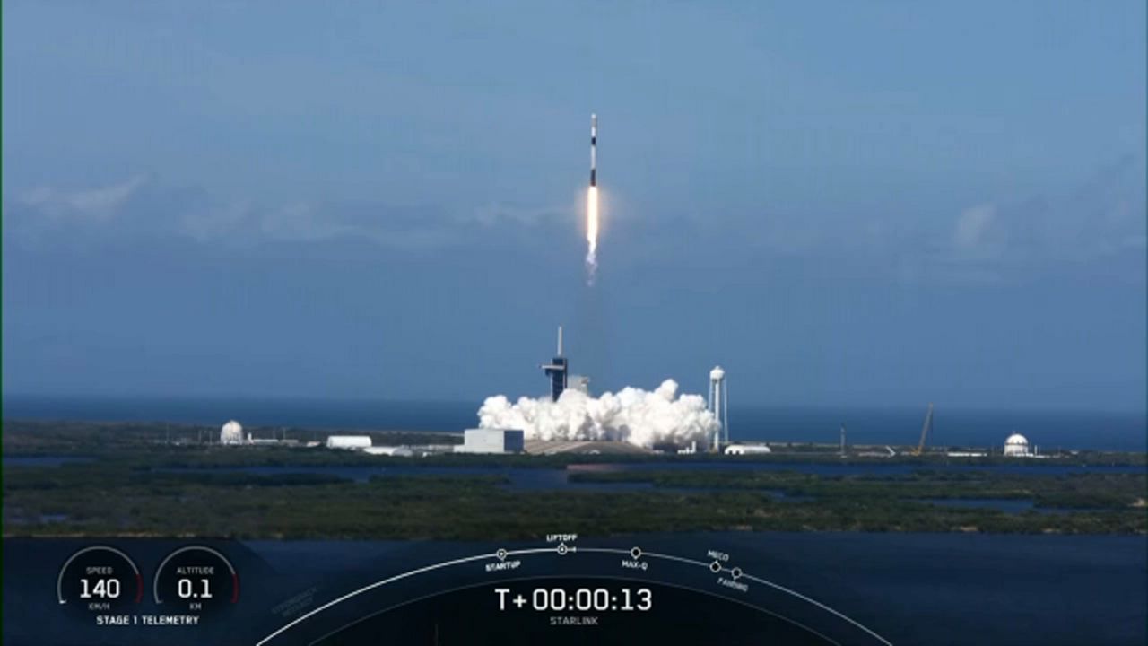 SpaceX stated that 49 satellites that were sent via the Falcon 9 rocket and will become part of a constellation of thousands of mini-satellites that will eventually provide internet access around the world. (SpaceX)