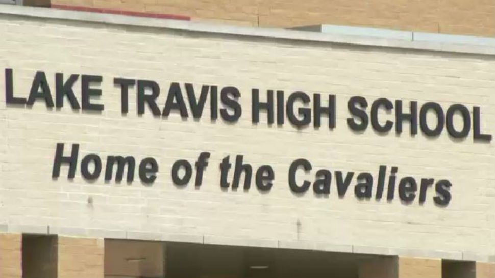 Photo of the front of Lake Travis High School. (Spectrum News/File)