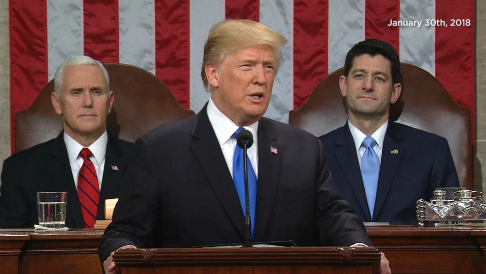 President Donald Trump is expected to make a call for cooperation between a deeply divided Congress and executive branch during his 2019 State of the Union address. (File image from 2018)