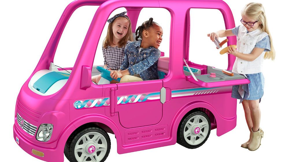 The Power Wheels Barbie Dream Camper was sold at Walmarts from July 2018 to January 2019. (Fisher-Price)