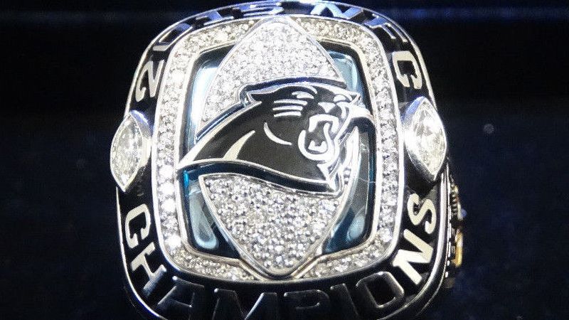 Panthers 2015 NFC Championship Ring For Sale for $27,500