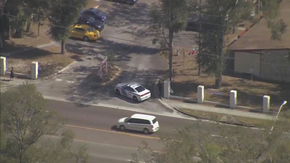 Witnesses told police two suspects were chasing a man through an apartment complex and shooting at him. (Sky 13)