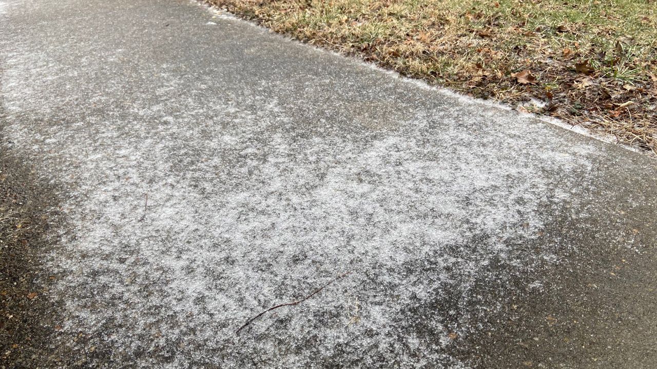 An icy sidewalk appears in this file image. (Spectrum News 1/FILE)