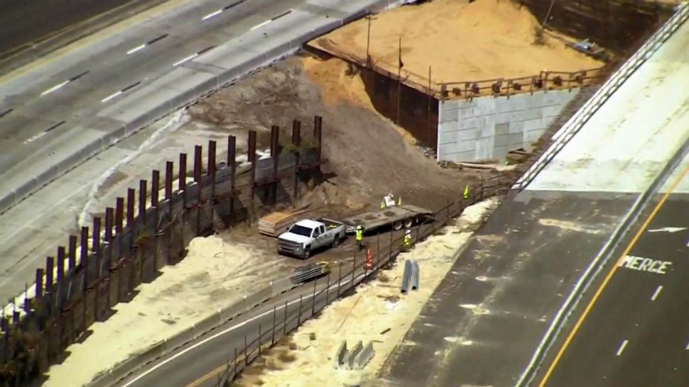 Work resumed on the "I-4 Ultimate" project Monday, a week after a 59-year-old worker was struck and killed by a 20-foot pipe at a work site off Wymore Road. (Sky 13)