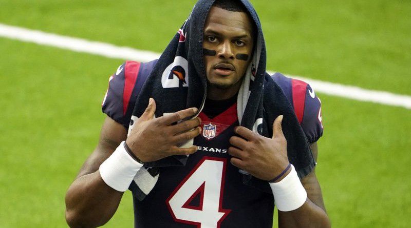 Houston Texans quarterback Deshaun Watson (4) before an NFL football game  against the Carolina Panthers Sunday, Sept. 29, 2019, in Houston. (AP  Photo/Eric Christian Smith Stock Photo - Alamy