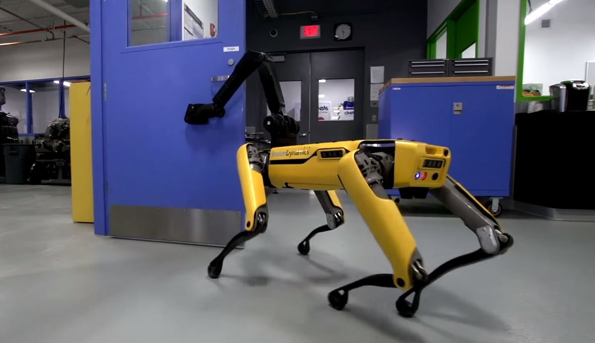 Boston dynamics best sale robot open door