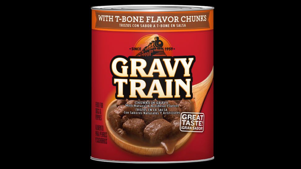 FILE - Canned Gravy Train dog food. (Image/Gravy Train)