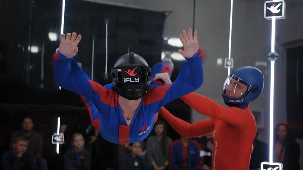 The indoor skydiving attraction iFly has added a How to Train Your Dragon VR experience. (Courtesy of iFly)