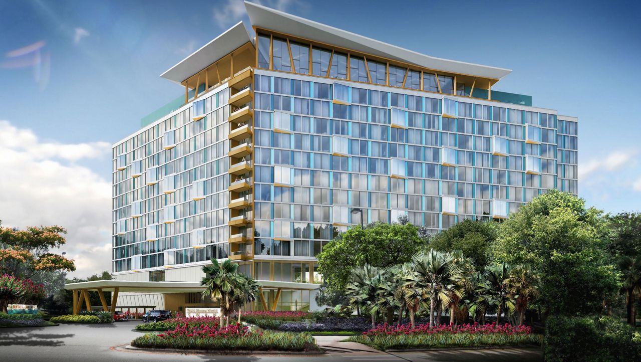 The 14-story Swan Reserve will feature 349 guest rooms, 149 spacious suites, and two presidential suites. (Photo Courtesy of Walt Disney World)