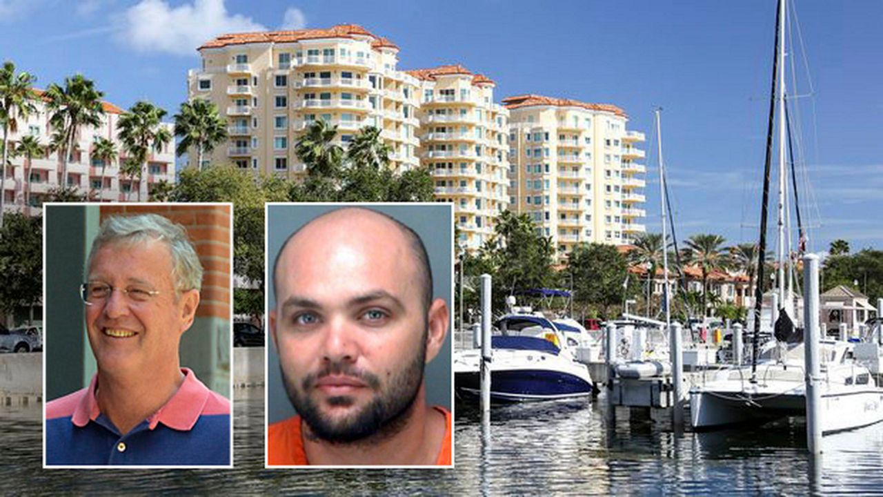 Police say Terrence Hoover, right, broke into a $4 million Vinoy Place condo on Jan. 17. The penthouse is owned by Scott Swift, left, the father of superstar Taylor Swift. (Chris Urso/Times and Pinellas County Sheriff's Office)