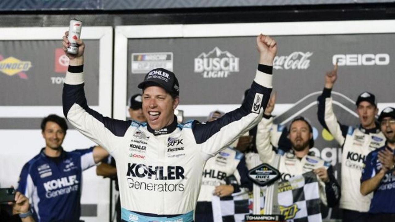 Brad Keselowski won the first of two Duels at Daytona on Thursday night.