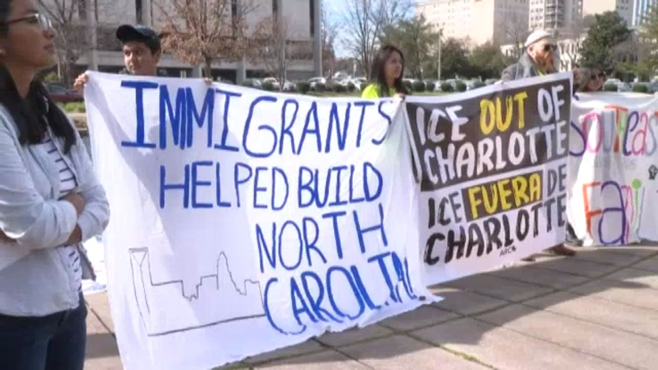 Hundreds In Charlotte Protest During Day Without Immigrants 9901