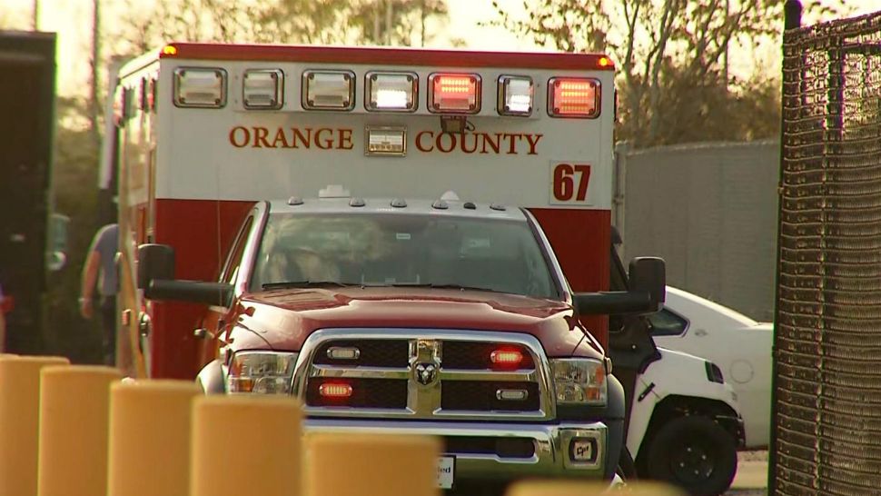 Orange County Fire Rescue medical truck.