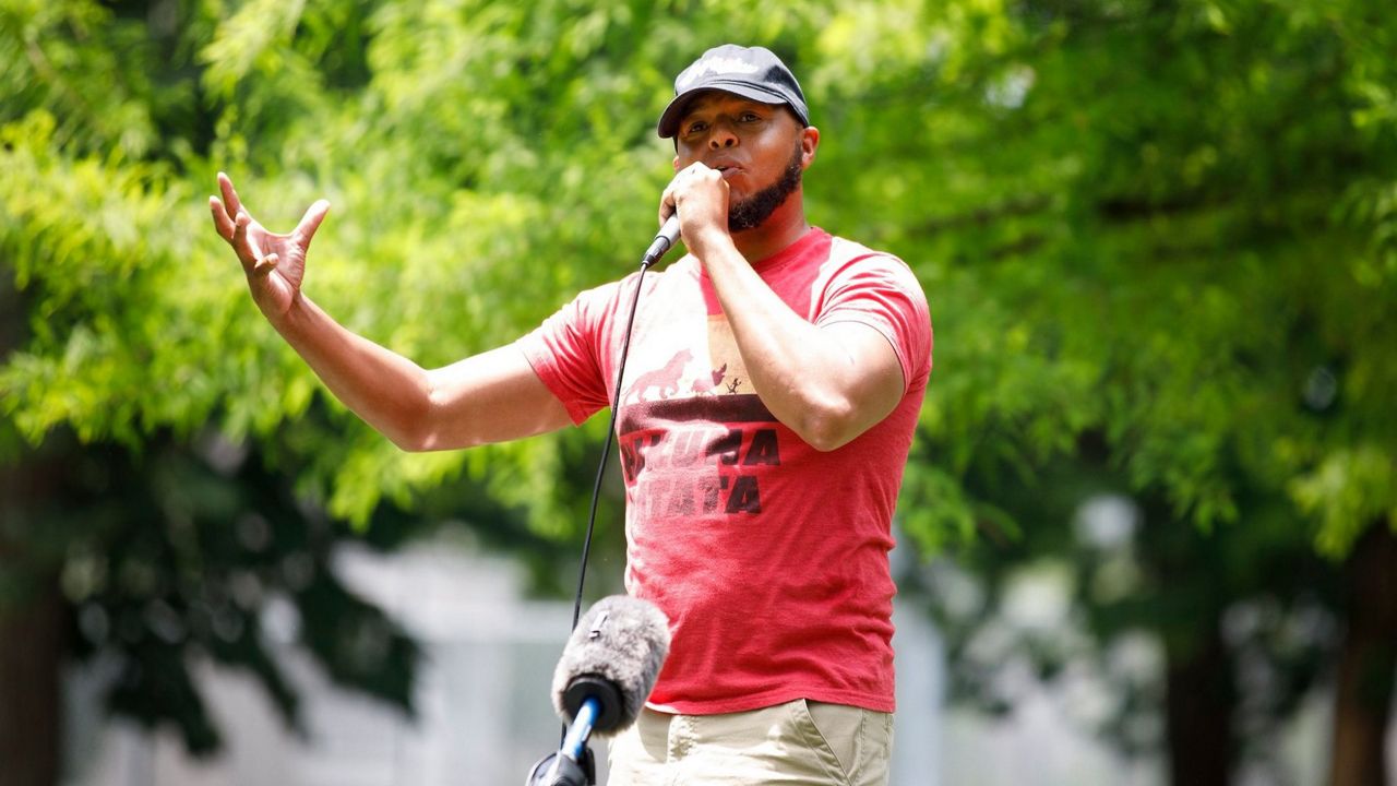 Lexington-based rapper, motivational speaker, and activist Devine Carama. 
