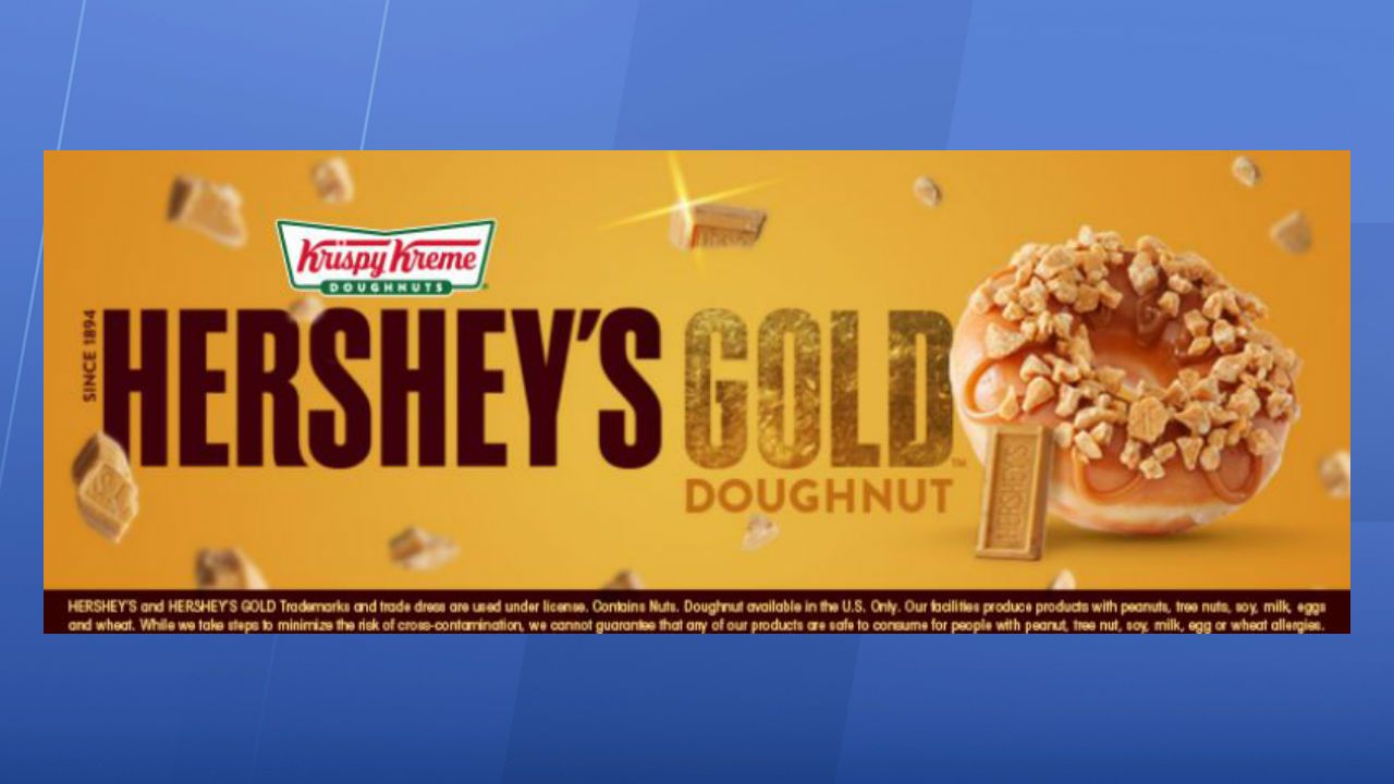 Hershey's Gold doughnut