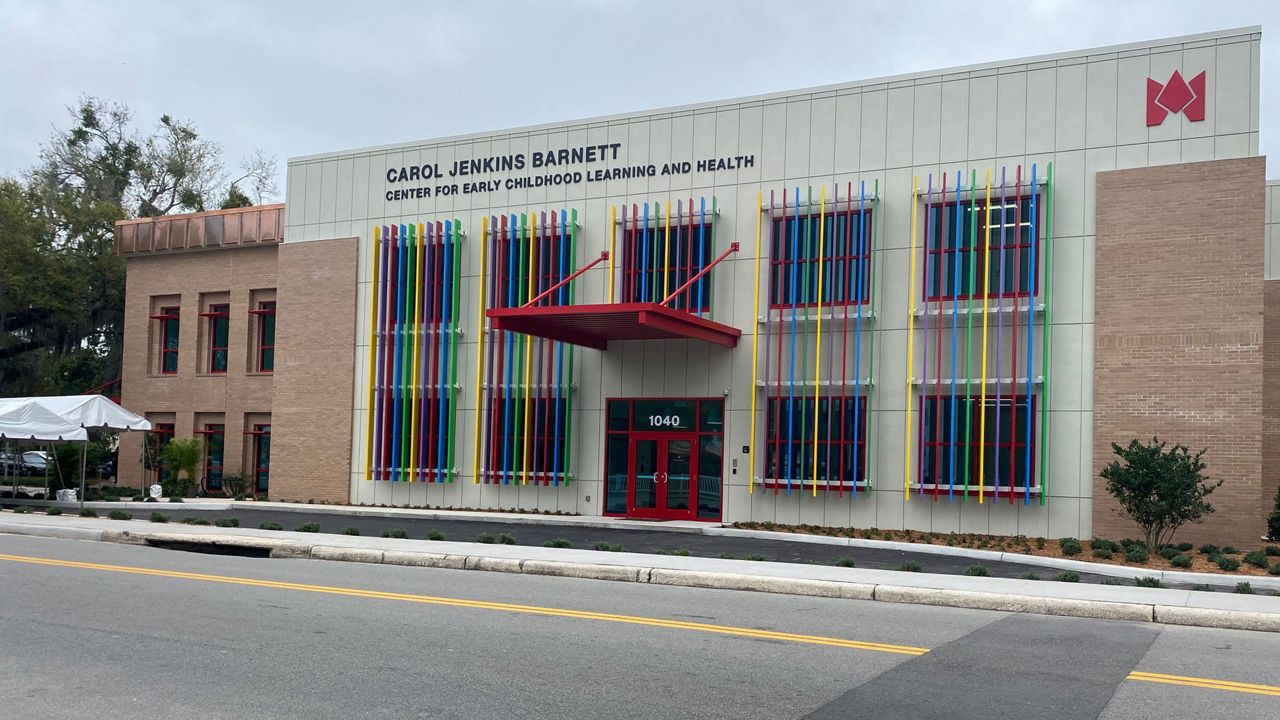 Exterior of the Carol Jenkins Barnett Center for Early Childhood Learning and Health in Lakeland. (Stephanie Claytor/Spectrum Bay News 9)