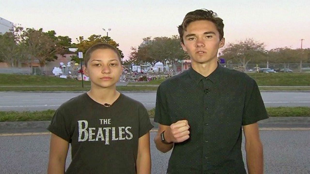 Emma Gonzalez and David Hogg have been featured prominently on television since the shooting. Hogg said on CNN Tuesday he is not an actor. (CNN image)