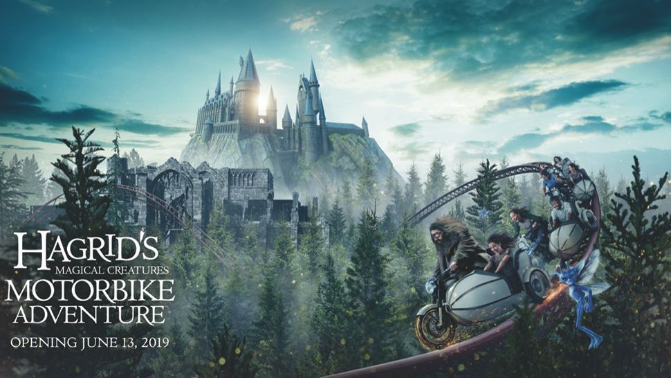 The new Harry Potter coaster at Universal's Islands of Adventure will be called Hagrid's Magical Creatures Motorbike Adventure. (Courtesy of Universal)