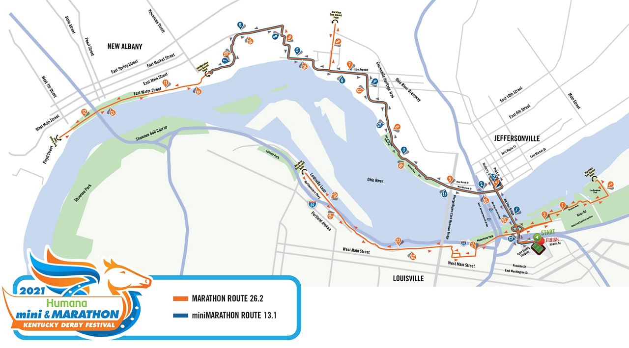 miniMarathon, Marathon Course To Run Through Indiana