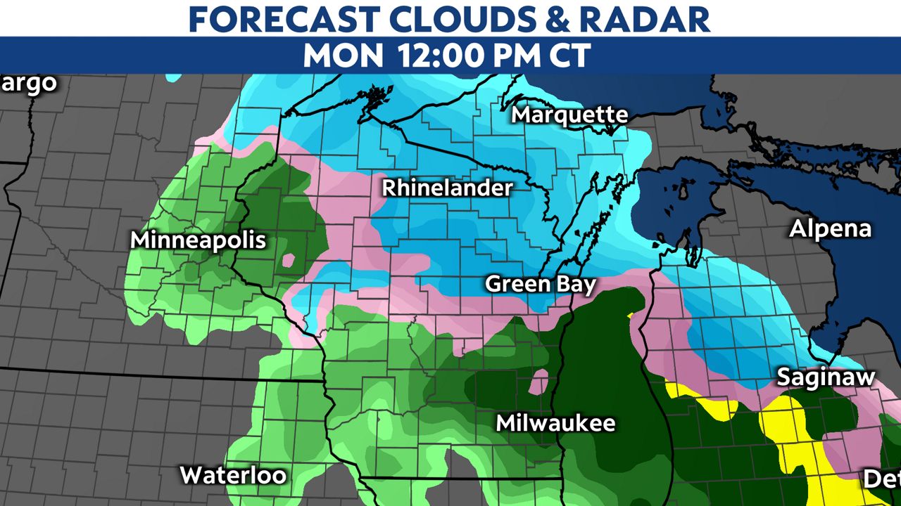 A messy situation sets up across the state for Monday