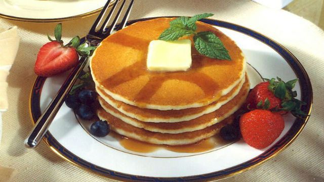 Pancakes on a plate 