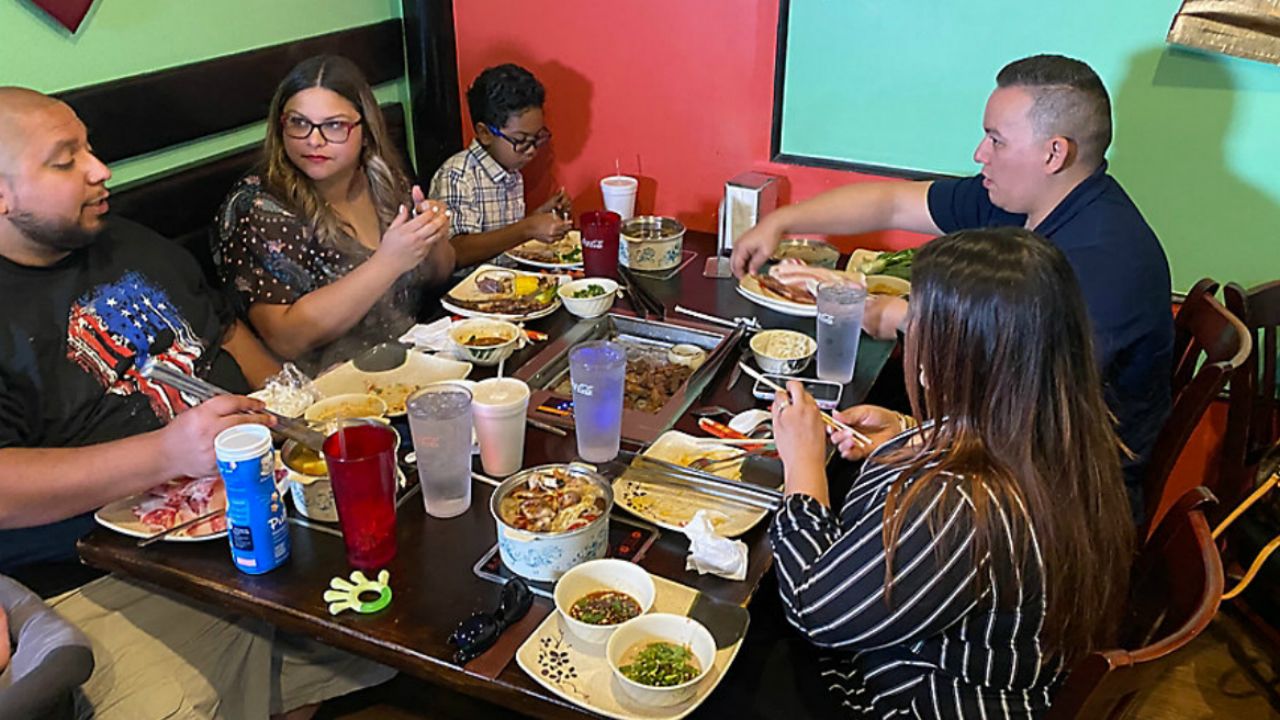 People enjoying lunch at Fushia Asian Bistro say avoiding Chinese restaurants because of the coronavirus doesn't make sense. (Trevor Pettiford/Spectrum Bay News 9)
