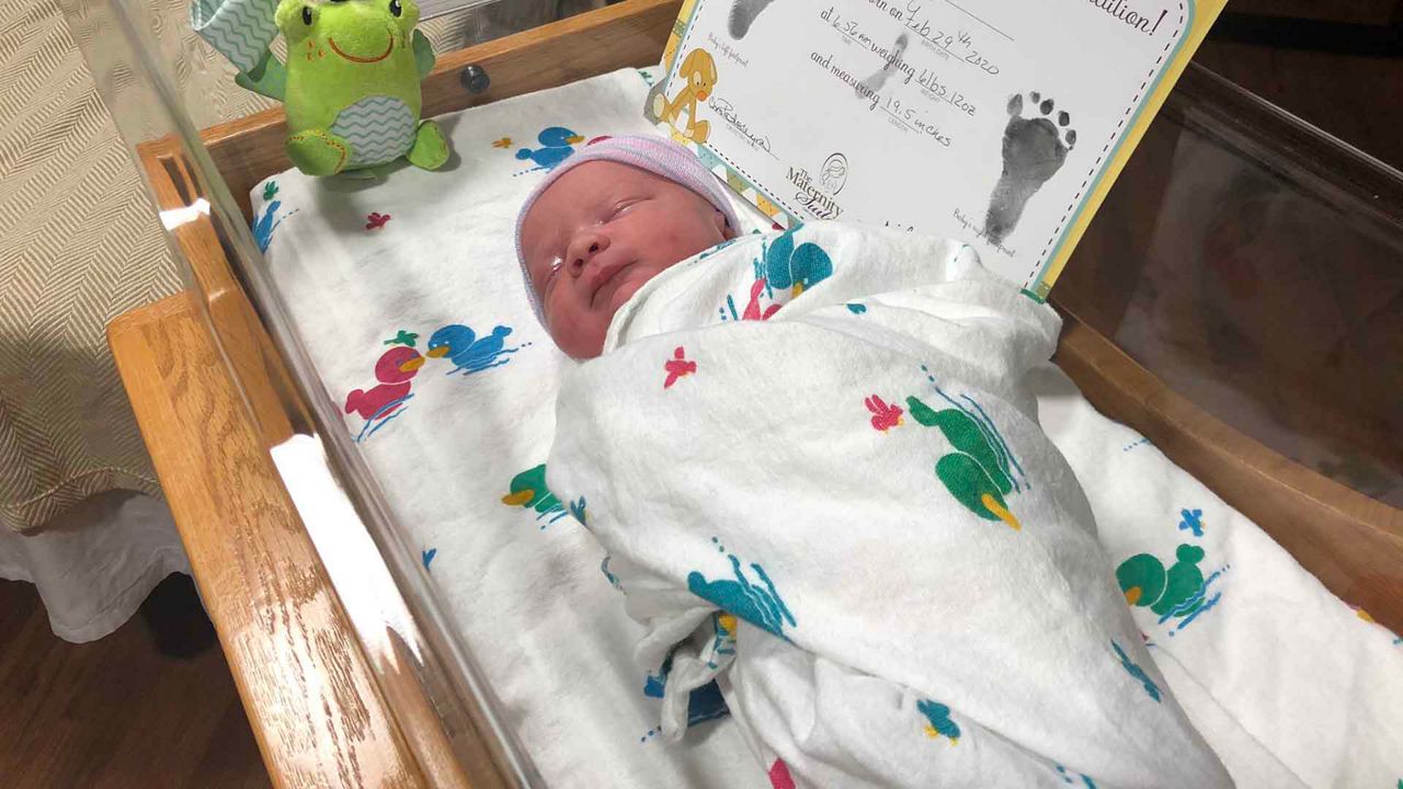 Alice was on born on Leap Day to parents Nick and China Day at Oak Hill Hospital in Brooksville. (Tim Wronka/Spectrum Bay News 9)