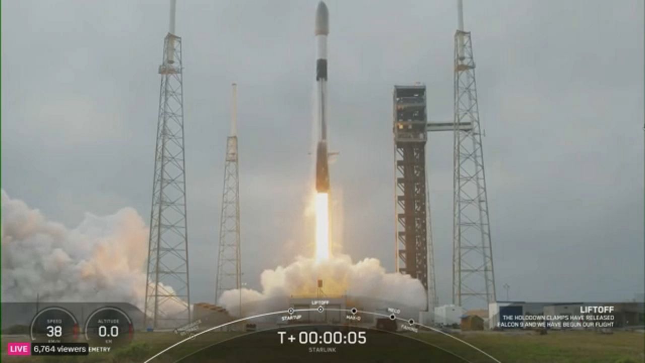 SpaceX’s Falcon 9 rocket sent up the Starlink 6-40 mission from Space Complex 40 at Cape Canaveral Space Force Station at 10:30 a.m. ET, Thursday, Feb. 29, stated by the company. (SpaceX)