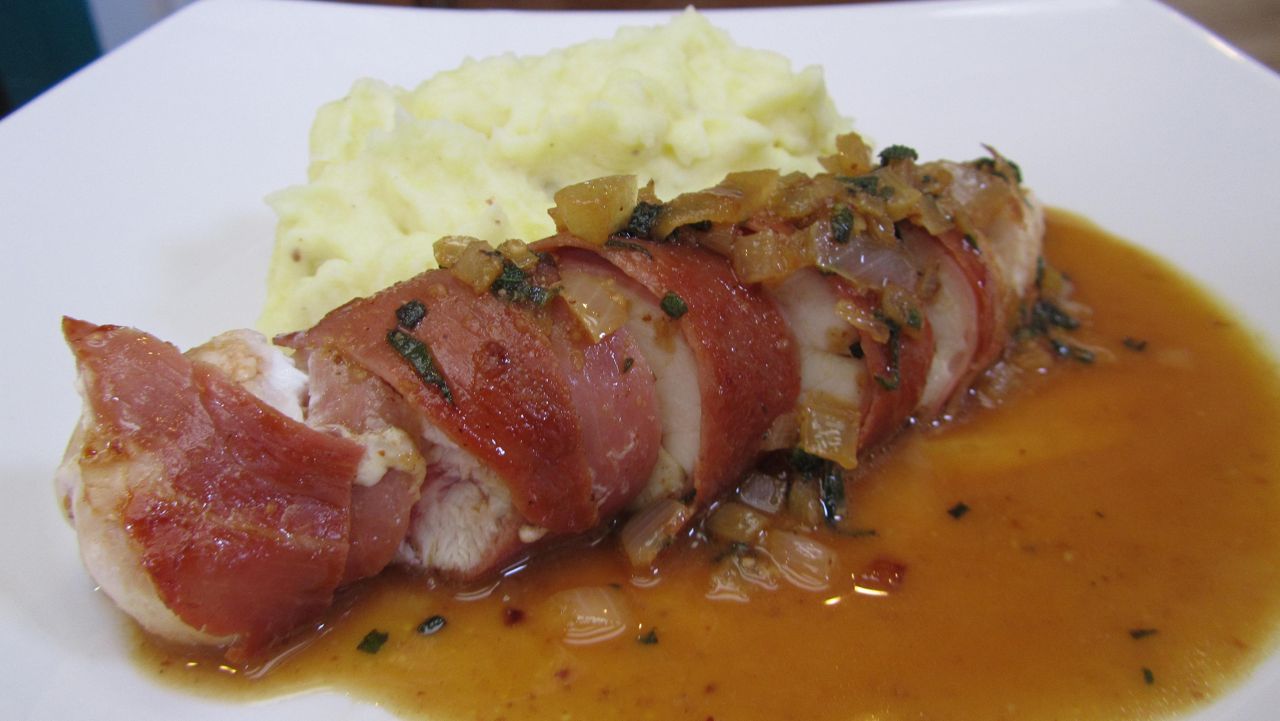 Prosciutto Wrapped Chicken with Fresh Sage