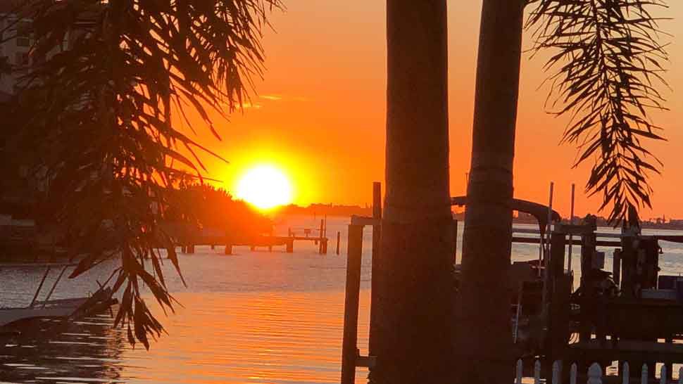 Sunset over Boca Ciega