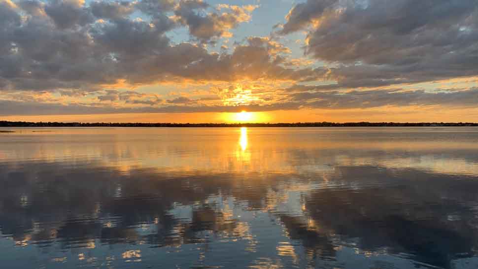 Sunset over Big Sand Lake in Orlando