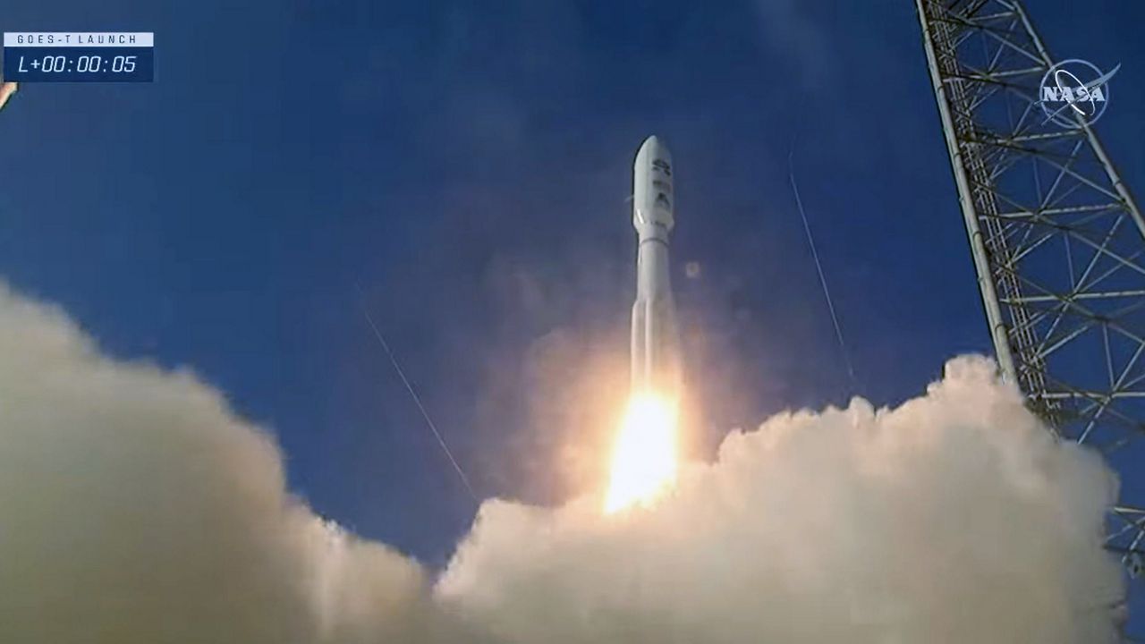 ULA's Atlas-5 rocket was sent soaring into the great beyond with NOAA's GOES-T weather satellite. The Lockheed Martin-made satellite will work in tandem with GOES-16 to monitor more than half of Earth. The GOES-T is the third satellite in the GOES-R Series. (NASA)