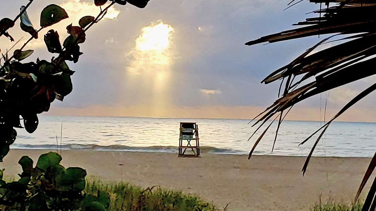 Cape Canaveral saw a very pretty start of the day on Saturday, March 21, 2020. (Photo courtesy of Steve Jones, viewer)