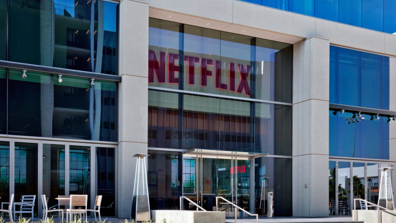 A view of Netflix's Sunset Blvd. offices on July 13, 2020 in Los Angeles. (Netflix via AP Images)