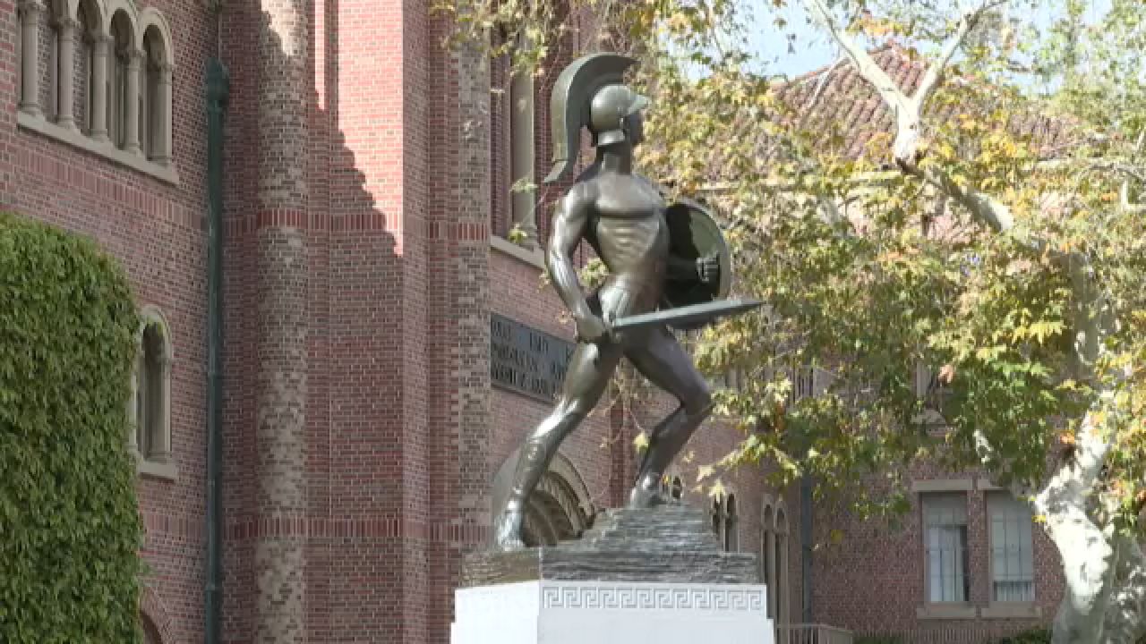 Statue on USC campus