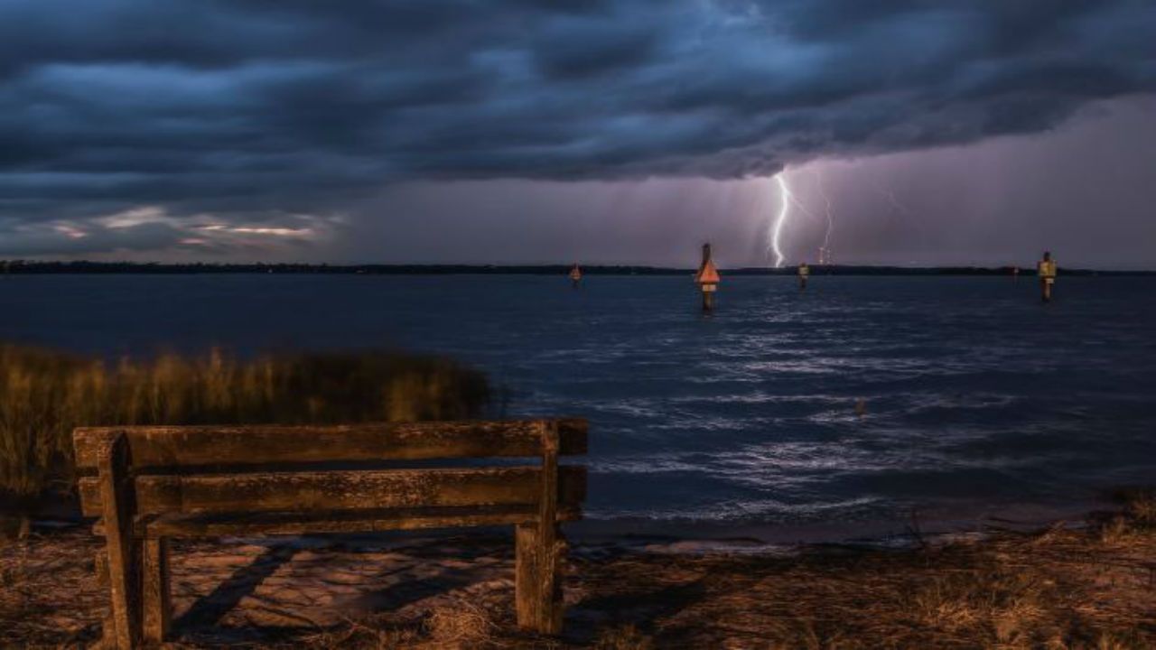 Lightning photo taken near Carolina Beach