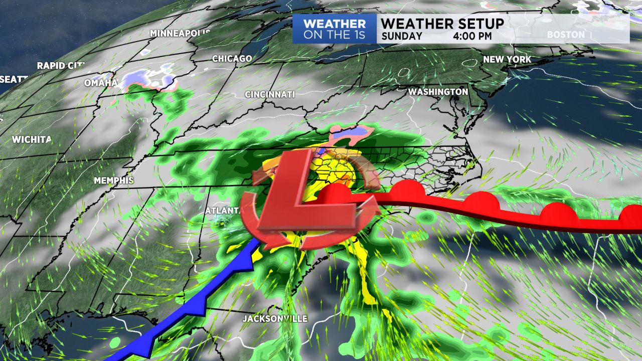 Rain on the way for Sunday