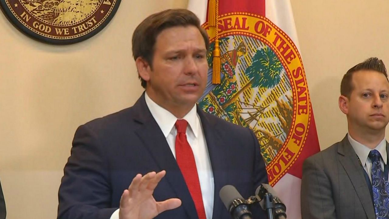 Florida Gov. Ron DeSantis is facing some backlash from the Centers for Disease Control and Prevention when he said that younger people are not dying from COVID-19. The CDC said that is not true. (File photo of Gov. Ron DeSantis.)