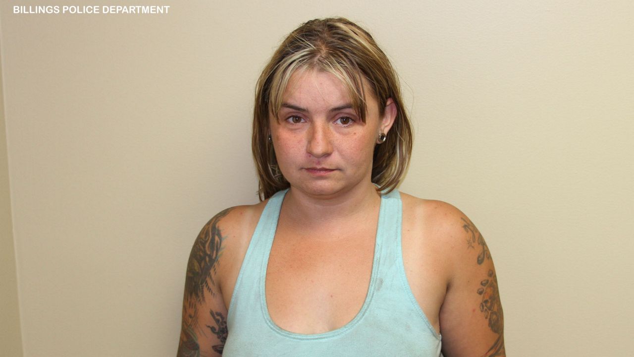 A booking photo of Lindsay Haugen after she was arrested for the murder of Robby Mast.