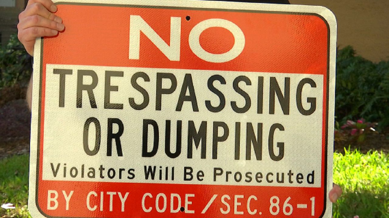 The City of Lakeland has released a plan to combat people illegally dumping in the city. (Stephanie Claytor/Spectrum Bay News 9)