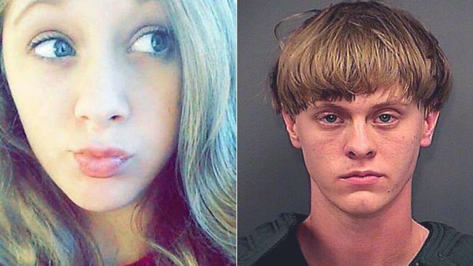 Pictured, from left: Morgan Roof (Courtesy/Morgan Roof, Facebook), Dylann Roof.