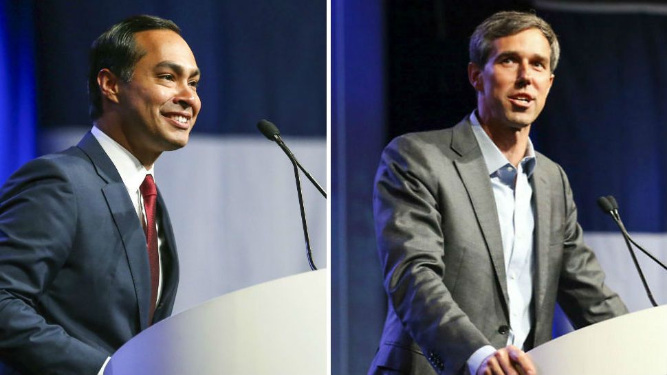 L-R: Julian Castro, Beto O'Rourke. (Photo Courtesy: Associated Press)